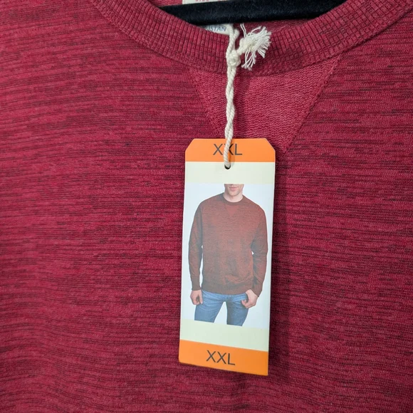 Champion Red Crewneck Sweater Classic Style - Picture 3 of 8